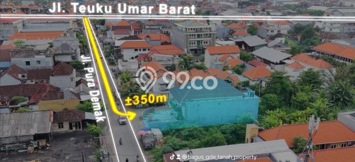 Tanah Dijual Lokasi Denpasar Barat, Denpasar Luas 510m2 Legalitas Aman Tanah Dijual Lokasi Denpasar Barat, Denpasar Luas 510m2 Legalitas Aman