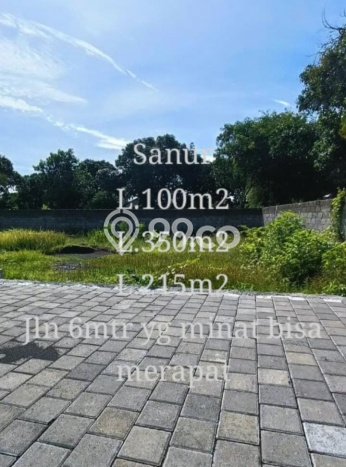 Kavling Tanah untuk Dijual di Sanur, Denpasar, Luas 100m2 Kavling Tanah untuk Dijual di Sanur, Denpasar, Luas 100m2