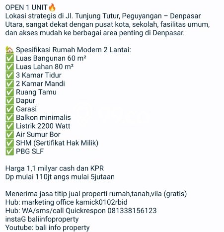 Hunian Nyaman Asri 3 KT Siap Pakai di Peguyangan Denpasar Hunian Nyaman Asri 3 KT Siap Pakai di Peguyangan Denpasar