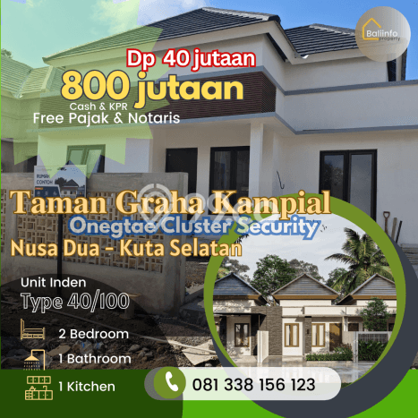 Rumah Modern 3 Kamar LT 100m2 di Nusa Dua Rumah Modern 3 Kamar LT 100m2 di Nusa Dua