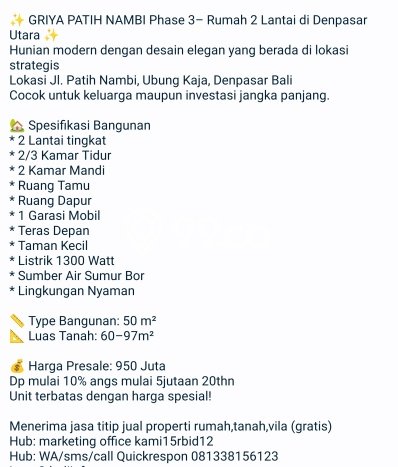 Hunian Nyaman Asri 3 KT Siap Huni di Ubung Kaja Denpasar Hunian Nyaman Asri 3 KT Siap Huni di Ubung Kaja Denpasar