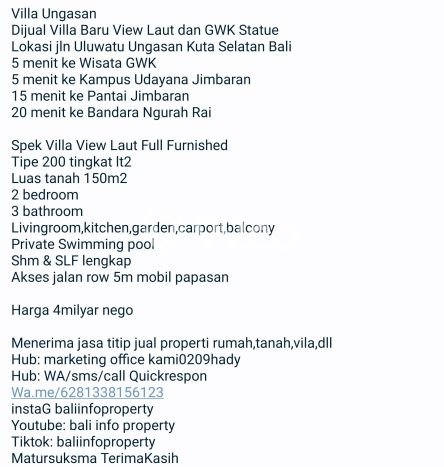 Rumah Luxury Modern Siap Huni di Ungasan Badung Rumah Luxury Modern Siap Huni di Ungasan Badung