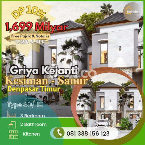 For Sale Hunian Rumah Terawat 3 Kamar di Kesiman, Denpasar For Sale Hunian Rumah Terawat 3 Kamar di Kesiman, Denpasar