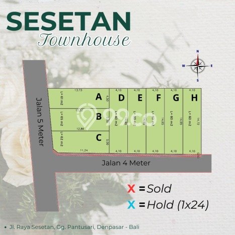 Rumah LT 60m2m² di Sesetan, Denpasar - Akses Mudah Rumah LT 60m2m² di Sesetan, Denpasar - Akses Mudah