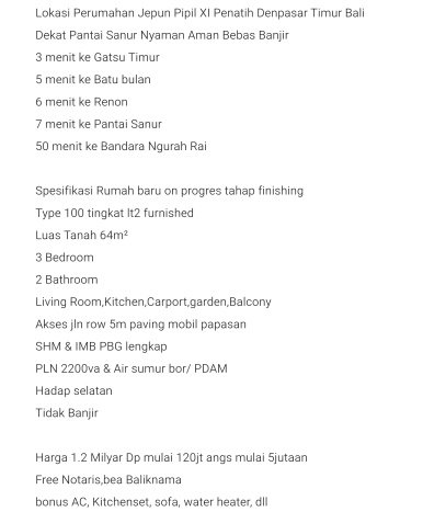 Dijual Hunian Rumah Nyaman 3 Kamar di Penatih, Denpasar Dijual Hunian Rumah Nyaman 3 Kamar di Penatih, Denpasar