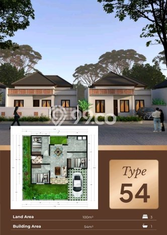 Rumah Asri di , Badung, Luas 100m2m² LB 36m2m² Rumah Asri di , Badung, Luas 100m2m² LB 36m2m²