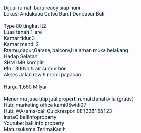 Rumah Modern 3 Kamar LT 100m2 di Padangsambian Kelod Rumah Modern 3 Kamar LT 100m2 di Padangsambian Kelod