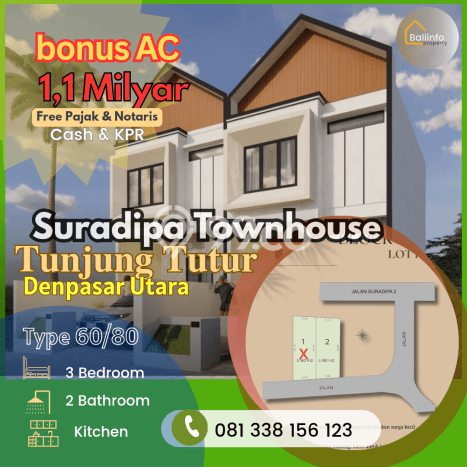 Rumah Minimalis 3 KT LT 80m2 di Peguyangan Rumah Minimalis 3 KT LT 80m2 di Peguyangan
