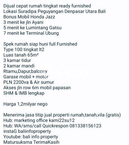 For Sale Hunian Rumah Nyaman 3 Kamar di Peguyangan, Denpasar For Sale Hunian Rumah Nyaman 3 Kamar di Peguyangan, Denpasar
