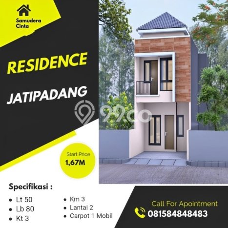 Rumah Minimalis Dijual di Pasar Minggu 3 Kamar dengan Luas Tanah 50m2 Rumah Minimalis Dijual di Pasar Minggu 3 Kamar dengan Luas Tanah 50m2