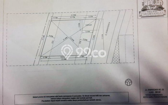Dijual Tanah 368m2 di Kota Baru Parahyangan, Bandung Dijual Tanah 368m2 di Kota Baru Parahyangan, Bandung