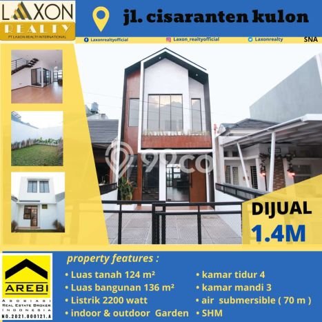 Rumah Modern Cantik 4 Kamar Siap Huni di Antapani Rumah Modern Cantik 4 Kamar Siap Huni di Antapani
