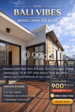 Rumah Modern 3 KT di Kalisari Jakarta Timur Semi Furnished Rumah Modern 3 KT di Kalisari Jakarta Timur Semi Furnished