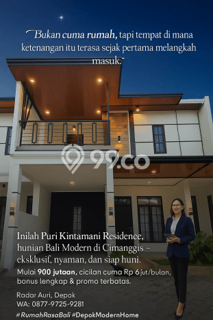 Hunian Cantik Modern Lb 80m2 di Pasar Rebo, Jakarta Timur Hunian Cantik Modern Lb 80m2 di Pasar Rebo, Jakarta Timur