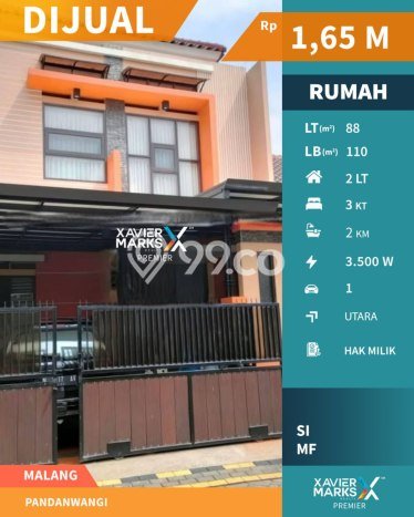 Jual Rumah Favorit Siap Huni LB 110m2 di Blimbing, Malang Jual Rumah Favorit Siap Huni LB 110m2 di Blimbing, Malang