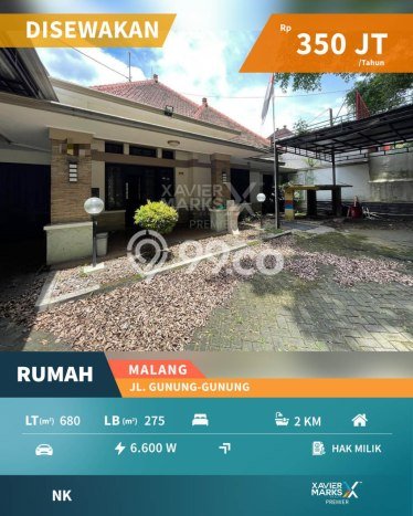 Unit Komersial Disewa Lokasi Klojen, Malang Spesifikasi Luas Bangunan 275m2 Unit Komersial Disewa Lokasi Klojen, Malang Spesifikasi Luas Bangunan 275m2