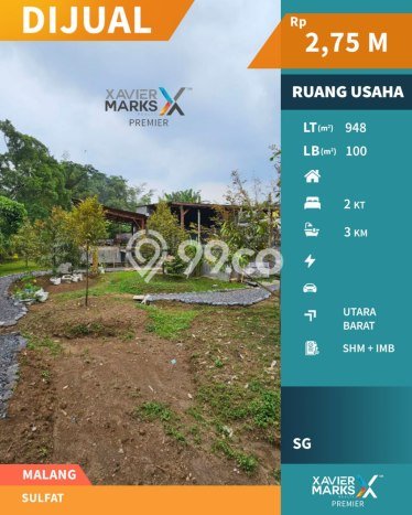 Komersial Dijual di Blimbing Malang dengan Luas Bangunan 100m2 Komersial Dijual di Blimbing Malang dengan Luas Bangunan 100m2