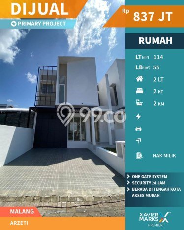 Rumah Modern Minimalis 2 Kamar Siap Huni di Blimbing Rumah Modern Minimalis 2 Kamar Siap Huni di Blimbing
