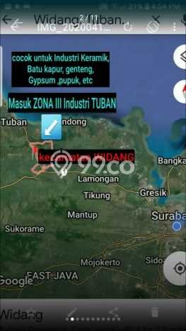 Lahan Kosong Dijual di Tuban dengan Area 40000m2 Lahan Kosong Dijual di Tuban dengan Area 40000m2