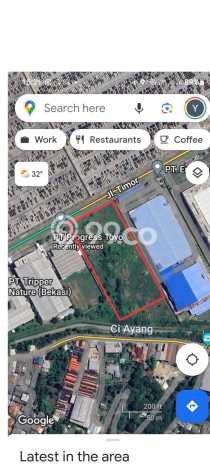 Tanah untuk Dijual di Cibitung Bekasi Luas 13610m2 Tanah untuk Dijual di Cibitung Bekasi Luas 13610m2