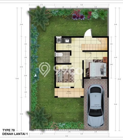 Rumah Modern 3 KT di Benoa Badung Unfurnished Rumah Modern 3 KT di Benoa Badung Unfurnished