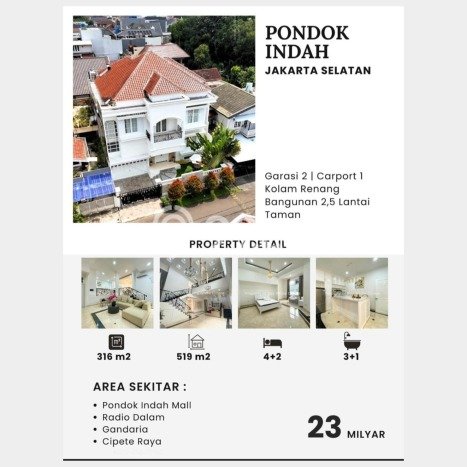 Jual Rumah Mewah Elegan Dengan View Cantik di Pondok Indah, Jakarta Selatan Jual Rumah Mewah Elegan Dengan View Cantik di Pondok Indah, Jakarta Selatan