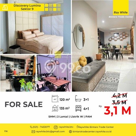 PROPERTI PILIHAN! Rumah Nyaman area Bintaro, Luas 120m² Bangunan 135m² PROPERTI PILIHAN! Rumah Nyaman area Bintaro, Luas 120m² Bangunan 135m²
