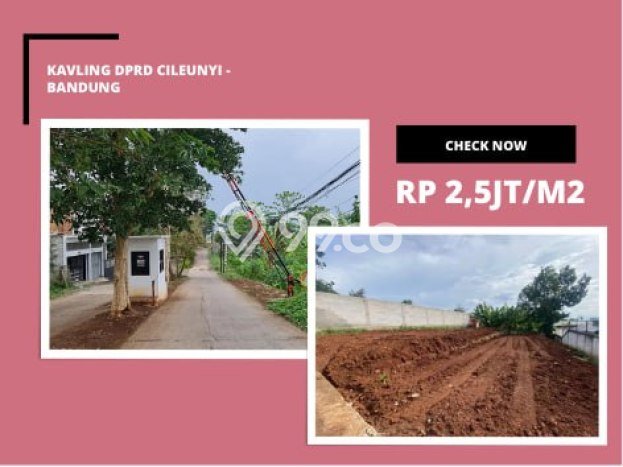 Lahan untuk Dijual Lokasi Cileunyi, Bandung Luas 156m2 SHM Lahan untuk Dijual Lokasi Cileunyi, Bandung Luas 156m2 SHM