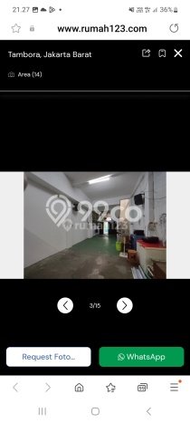 Unit Ruko Dijual di Tambora Jakarta Barat 564m2 Unit Ruko Dijual di Tambora Jakarta Barat 564m2