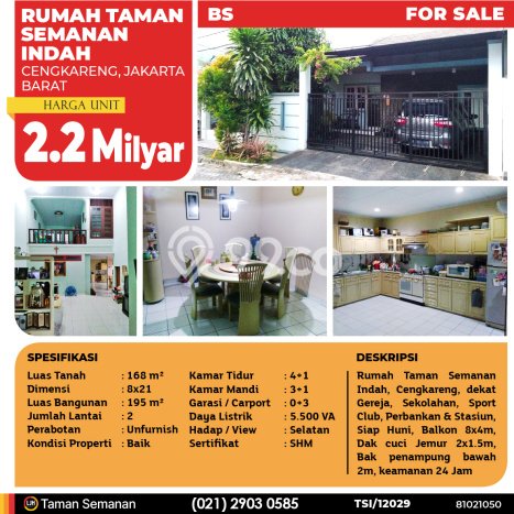 Dijual Rumah Modern 4 KT di Duri Kosambi, Jakarta Barat Dijual Rumah Modern 4 KT di Duri Kosambi, Jakarta Barat