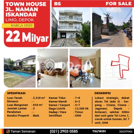 For Sale Rumah Elit Exclusive di Limo, Depok For Sale Rumah Elit Exclusive di Limo, Depok