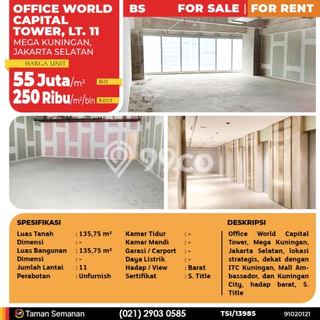 Kantor Bagus Dijual LB 135m2 Lokasi Strategis Jakarta Selatan Area Cocok untuk Bisnis Kantor Bagus Dijual LB 135m2 Lokasi Strategis Jakarta Selatan Area Cocok untuk Bisnis