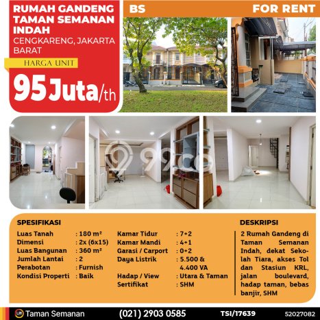 Disewakan Hunian Konsep Modern di Cengkareng Jakarta Barat dengan 7 KT Disewakan Hunian Konsep Modern di Cengkareng Jakarta Barat dengan 7 KT