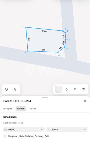 Dijual Tanah Lokasi Ungasan, Badung Seluas 200m2 Dijual Tanah Lokasi Ungasan, Badung Seluas 200m2