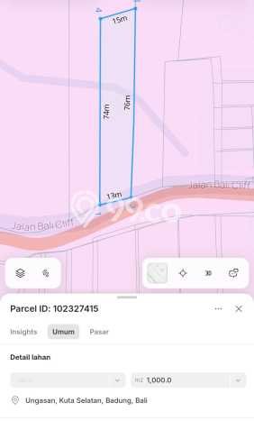 Tanah Lokasi Potensial di , Luas 1000m2m², Akses ke Pusat Kota Tanah Lokasi Potensial di , Luas 1000m2m², Akses ke Pusat Kota