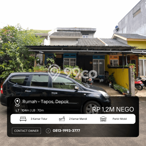 For Sale Rumah 3 Kamar Lokasi Strategis Bagus dan Strategis di Tapos For Sale Rumah 3 Kamar Lokasi Strategis Bagus dan Strategis di Tapos