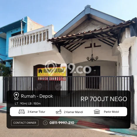 Dijual Hunian Rumah Nyaman 3 Kamar di Depok I, Depok Dijual Hunian Rumah Nyaman 3 Kamar di Depok I, Depok