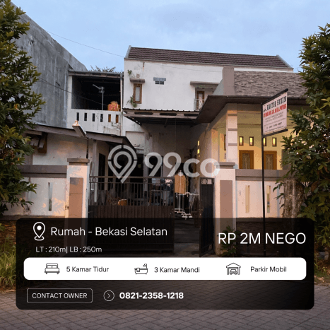For Sale Rumah 5 Kamar Lokasi Strategis Nyaman dan Strategis di Bekasi Selatan For Sale Rumah 5 Kamar Lokasi Strategis Nyaman dan Strategis di Bekasi Selatan