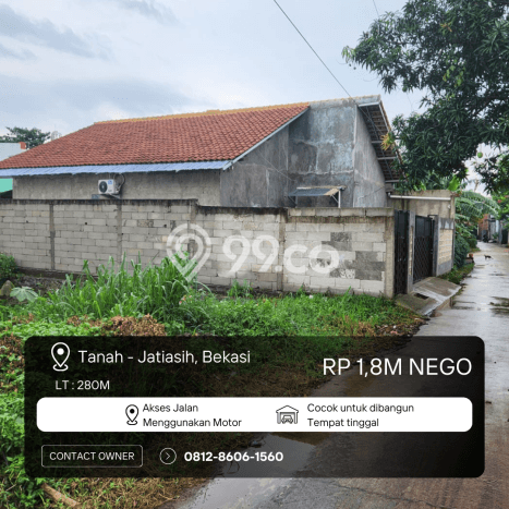 Tanah Dijual Area Strategis di Jati Asih Bekasi 280m2 Tanah Dijual Area Strategis di Jati Asih Bekasi 280m2