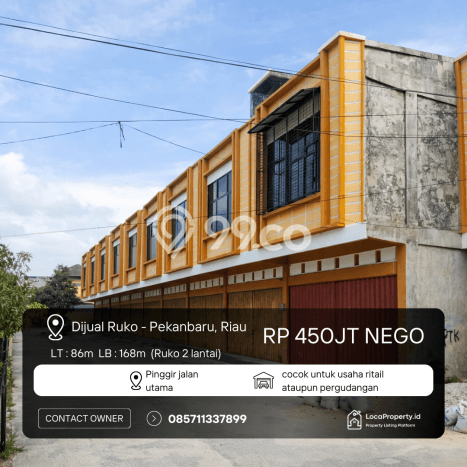 Ruko Dijual di Pekanbaru Kota LT 86m2, LB 168m2 untuk Investasi Ruko Dijual di Pekanbaru Kota LT 86m2, LB 168m2 untuk Investasi