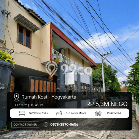 Dijual Kost 14 Kamar di Yogyakarta untuk Investasi Anda Dijual Kost 14 Kamar di Yogyakarta untuk Investasi Anda