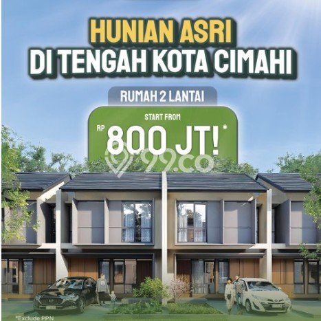 Rumah Modern 2 Kamar LT 66m2 di Cimahi Rumah Modern 2 Kamar LT 66m2 di Cimahi