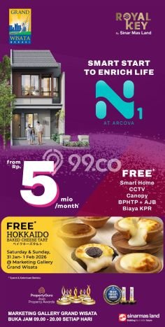 Rumah Modern 2 KT LT 50m2 di Grand Wisata Rumah Modern 2 KT LT 50m2 di Grand Wisata