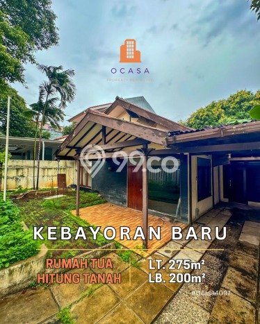 Hunian Eksklusif Dijual LT 275m2 di Kebayoran Baru, Jakarta Selatan Hunian Eksklusif Dijual LT 275m2 di Kebayoran Baru, Jakarta Selatan