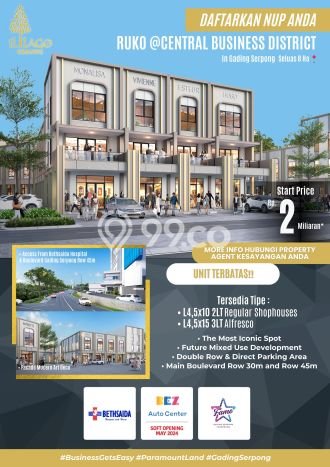 Ruko Dijual di Prime Area Tangerang Luas 148m2 Ruko Dijual di Prime Area Tangerang Luas 148m2