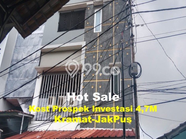 Dijual Rumah Kost di Kramat, Jakarta Pusat, 36 KT, 36 KM, Bangunan 570m2 Dijual Rumah Kost di Kramat, Jakarta Pusat, 36 KT, 36 KM, Bangunan 570m2