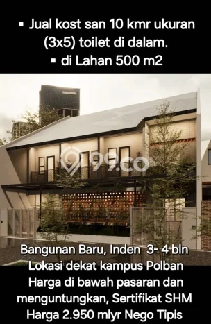Kos-kosan Dijual di Sariwangi Bandung Luas 350m2 Kos-kosan Dijual di Sariwangi Bandung Luas 350m2