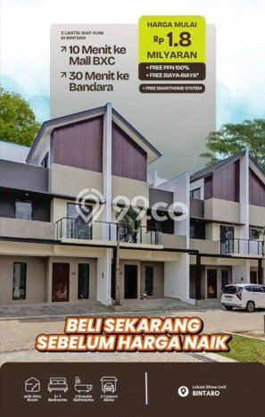 Dijual Rumah Modern 3 KT di Bintaro, Tangerang Selatan Dijual Rumah Modern 3 KT di Bintaro, Tangerang Selatan