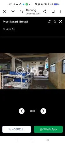 Lokasi Strategis! Dijual Gudang Bisnis di Bekasi Barat, Bekasi Kondisi Bagus Lokasi Strategis! Dijual Gudang Bisnis di Bekasi Barat, Bekasi Kondisi Bagus