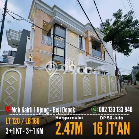 Rumah Modern 4 Kamar LT 120m2 di Tanah Baru Rumah Modern 4 Kamar LT 120m2 di Tanah Baru